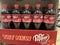 Grocery store Dr Pepper soda drinks display bottles