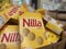 Grocery store Nilla wafer cookies display bin