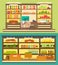 Grocery Store, supermarket shelves with food and drink