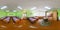 GRODNO, BELARUS - APRIL 22, 2016: Full spherical 360 by 180 degrees seamless panorama in equirectangular equidistant projection,