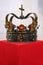 Grodno, Belarus - January 06, 2023: Museum Old Castle. Fragment of the exposition. Crown of Stefan Batory - King of