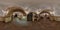 GRODNO, BELARUS - NOVEMBER 15, 2013: full 360 degree panorama in equirectangular spherical projection in vintage old castle