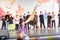 Grodno, Belarus - September 03, 2022: Youth Center Grodno, street PRO100 DANCE, dance festival with the participation of