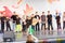 Grodno, Belarus - September 03, 2022: Youth Center Grodno, street PRO100 DANCE, dance festival with the participation of