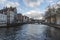 Groenerei Canal, houses and bridge Bruges