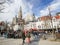 Groenplaats and Cathedral of Our Lady in Antwerp, Belgium