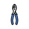 grommet pliers color icon vector illustration