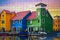 Groningen in Holland colorful houses assembled puzzle image