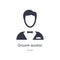 groom avatar icon. isolated groom avatar icon vector illustration from user collection. editable sing symbol can be use for web