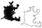 Groote Eylandt island Northern Territory, Commonwealth of Australia map vector illustration, scribble sketch Groote Eylandt map
