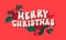 Groovy Christmas. Retro holiday background with festive illustrations and season wishes.