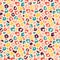 Groovy colorful leopard seamless pattern
