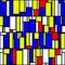 Groovy Colorful Vibrant Piet Mondrian Inspired Seamless Background