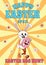 Groovy Happy Easter Poster Vintage. Funny bunny with egg, Easter egg hunt