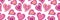 Groovy Hearts Seamless Pattern. Psychedelic Distorted Background in 1970s 1980s. Hippie Retro Print for Textile, Wrapping Paper,