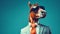 Groovy Horse In A Suit: Retro Glamor With A Humorous Twist