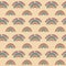 Groovy rainbows pattern. Good vibes concept. Seamless trendy retro background with smiles. Repeat vintage pattern. Vector
