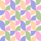 Groovy seamless pattern. Retro style background. Repeating vintage prints. Repeated patern. Happy 70s wallpaper. Repeat lattice.