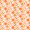 Groovy Summer Flowers Seamless Pattern 70s, 60s Retro style