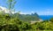 Gros and Petit Pitons near village Soufriere on Caribbean island St Lucia - tropical and paradise landscape scenery on Saint Lucia