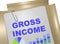 Gross Income - business concept