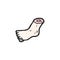 gross severed foot cartoon