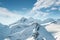 Grossglockner in Austria, view from Kitzsteinhorn, Kaprun