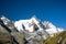 Grossglockner Glacier in Austria. Snow Capped Mountains Peaks