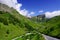 The Grossglockner High Alpine Road in summer time.