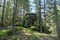 Grossofen - Scenic view of massive rock formation called Grossofen surrounded by idyllic forest in Modriach, Hebalm, Kor Alps