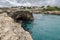 Grotta della Poesia coast cliff, Salento, Apulia, Italy