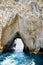 Grotto in sea-rock, Capri Italy.