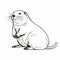 Ground Beaver Coloring Pages - Free Printable Line Art