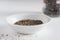 Ground Black Pepper in a Pinch Bowl