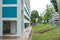 Ground level of Public Housing Apartments, in Singapore. Also know as HDB, these are government built vertical residential housing