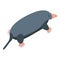 Ground mole icon isometric vector. Cute animal