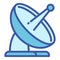 Ground satellite antenna icon, outline style