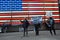 Group of activists gathered at Times Square in New York City demanding to Stop War around the world