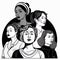 group of adult women illustrating international women\\\'s day with fictional characters