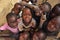 Group of african children smiling