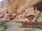 Group of ancient ruins with ladders at Mesa Verde National Park