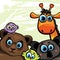 Group of animal - bear, giraffe, koala and birds