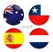 Group B - Australia, Chile, Spain, Netherlands