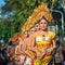 Group of beautiful Balinese women dancers in traditional costumes