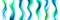 A group of blue and green wavy lines. Generative AI image.