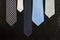 Group of blue necktie