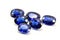 Group of the blue sapphires