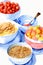 A Group Of Bowls Filled With Different Types Of Food. Generative AI