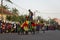 Group of boys performing during the Carnival Celebrations in the city of Bisssau