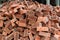 Group of bricks square construction materials